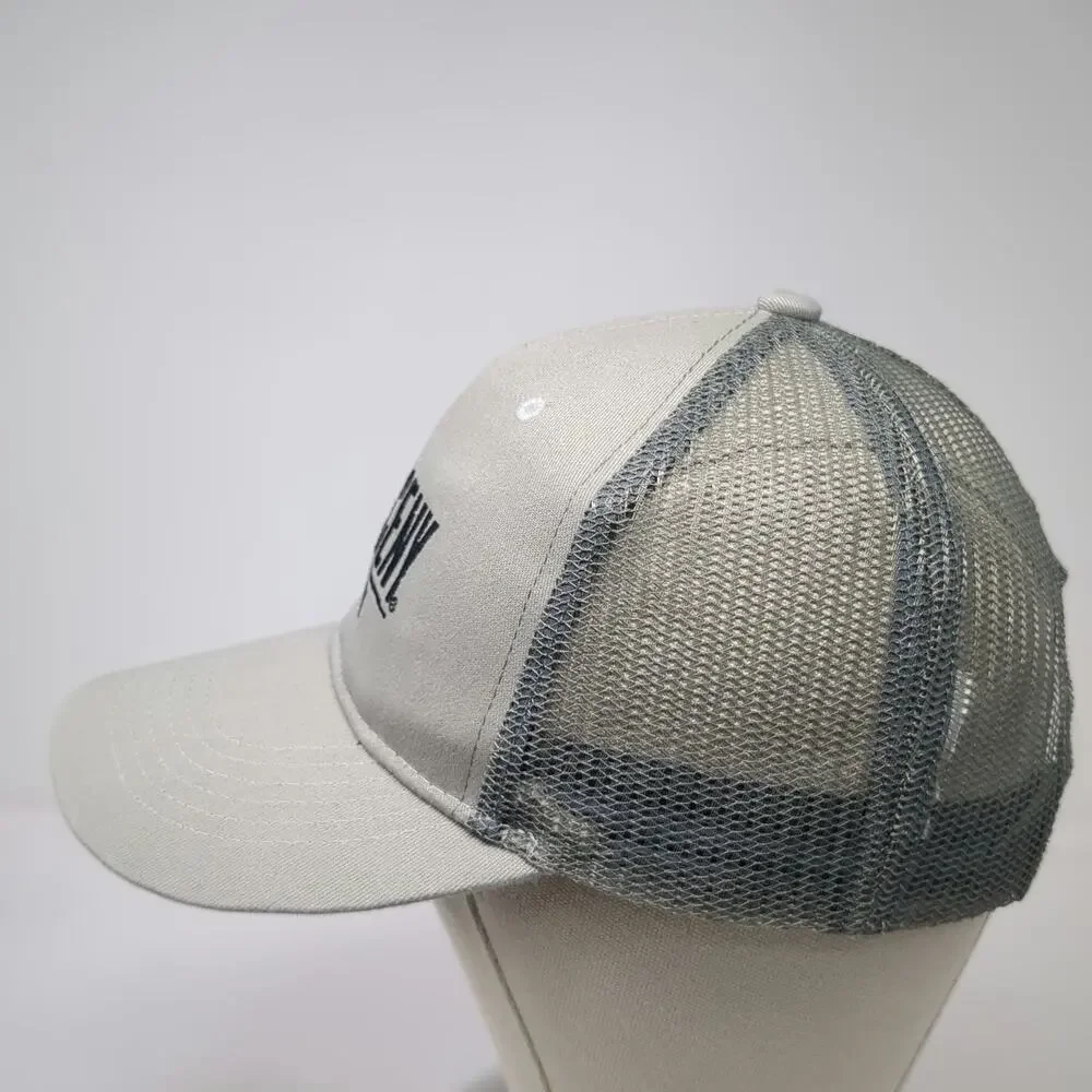 Larceny Bourbon Gray One Size Trucker Hat John E Fitzgerald Mesh Snapback Logo
